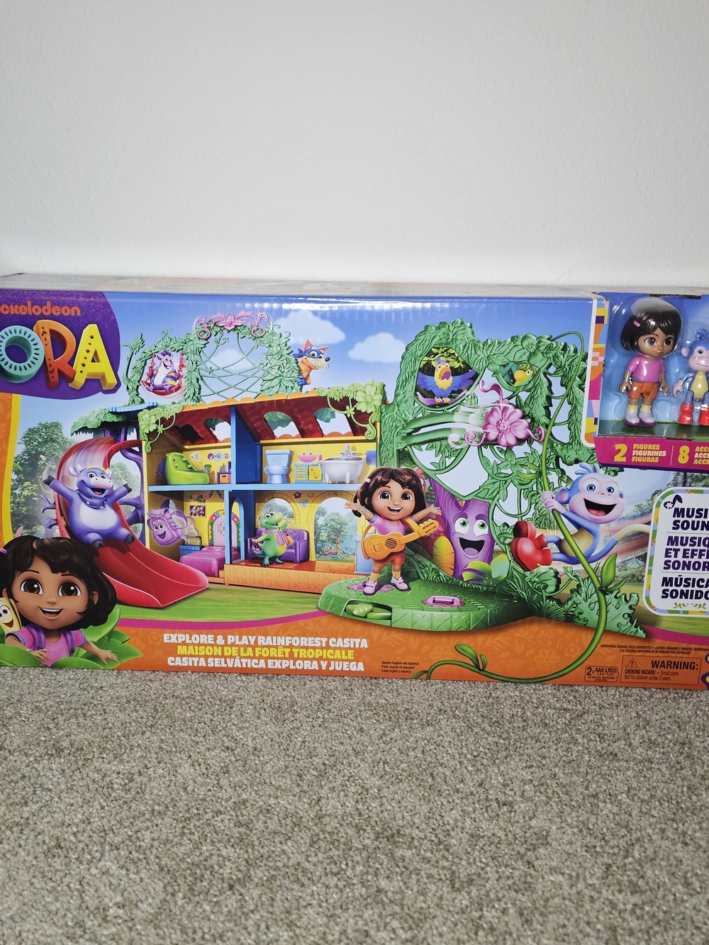 Nickelodeon Dora Rainforest Playset - Green, Purple, Red, Orange
